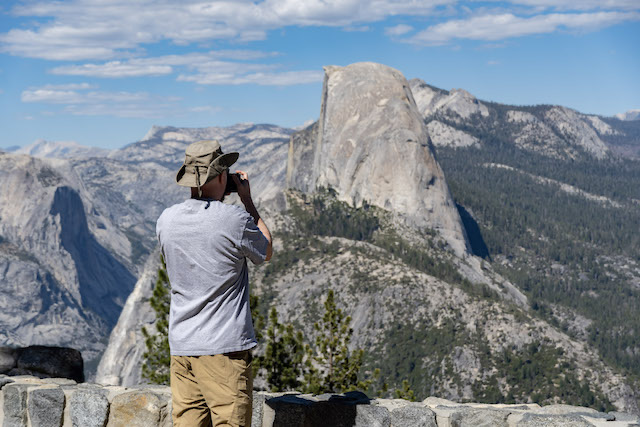 Half Dome with Clouds Rest behind it. ©2021 David Rogers