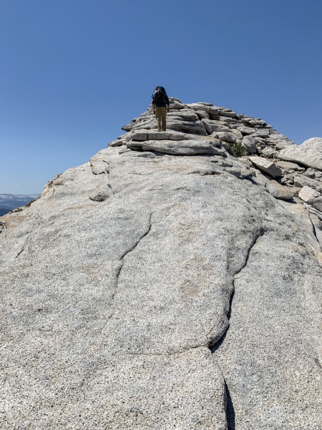 Walking the ridge to Clouds Rest. ©2021 David Rogers