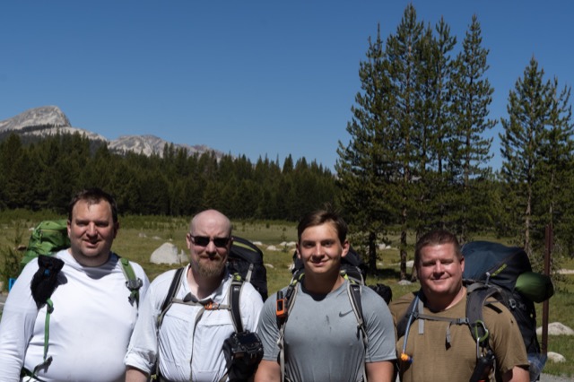 The fellowship setting out for the first day's hike. ©2021 David Rogers