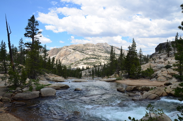 View from lunch above the Tuolumne Falls