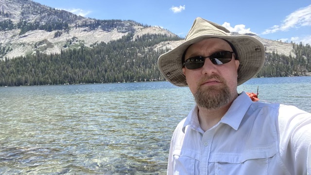 James in Tenaya Lake