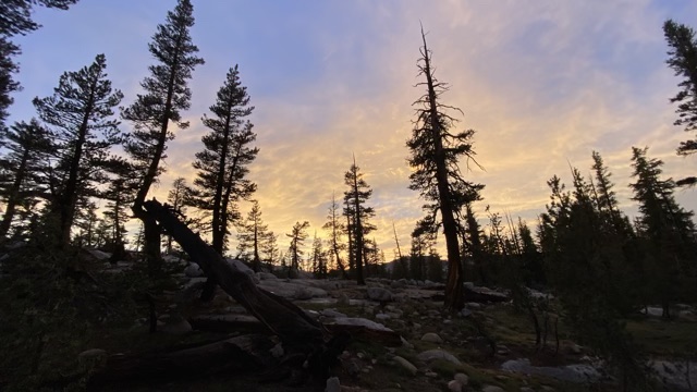 Sunset at Sunrise Lake after rain