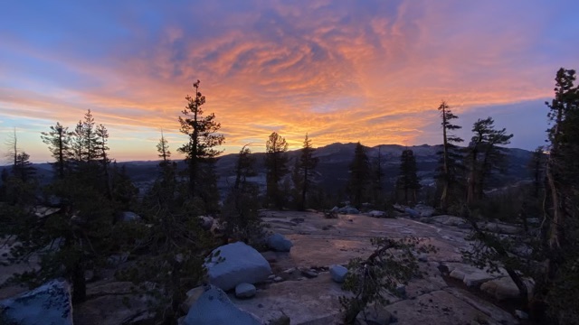 Sunset at Sunrise Lake after rain